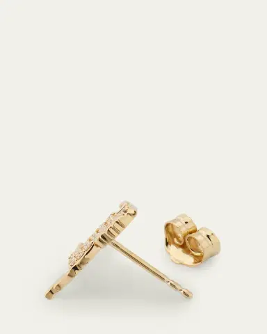 Sydney Evan 14K Yellow Gold Diamond Horse Stud Earring, Single (Left) | Thumbnail 4