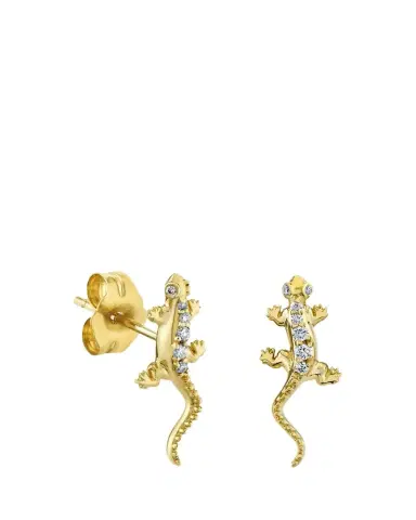 Sydney Evan 14K Yellow Gold Diamond Lizard Stud Earring, Single (Left) | Thumbnail 1 Sydney Evan 14K Yellow Gold Diamond Lizard Stud Earring, Single (Left) | Thumbnail 1