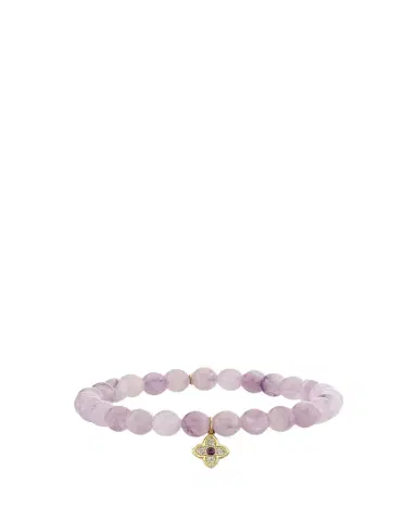 Sydney Evan 14K Gold Diamond Moroccan Flower on Amethyst Bracelet | Thumbnail 1 Sydney Evan 14K Gold Diamond Moroccan Flower on Amethyst Bracelet | Thumbnail 1