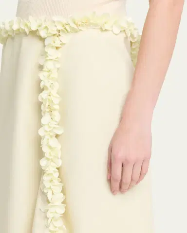 Diotima Darliston Embellished Asymmetric Linen Midi Skirt | Thumbnail 5 Diotima Darliston Embellished Asymmetric Linen Midi Skirt | Thumbnail 5