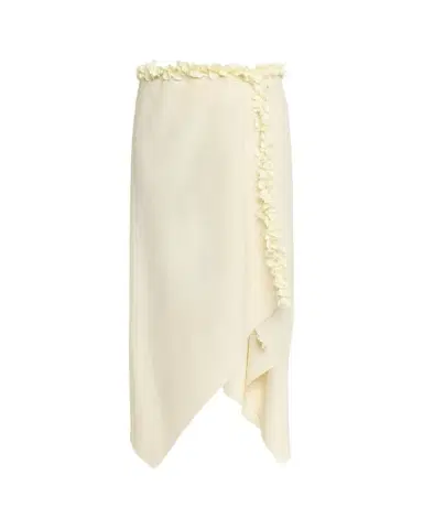 Diotima Darliston Embellished Asymmetric Linen Midi Skirt | Thumbnail 1 Diotima Darliston Embellished Asymmetric Linen Midi Skirt | Thumbnail 1
