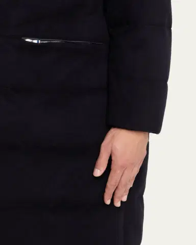 Kiton Men's Cashmere & Wool Down Parka Jacket | Thumbnail 5 Kiton Men's Cashmere & Wool Down Parka Jacket | Thumbnail 5