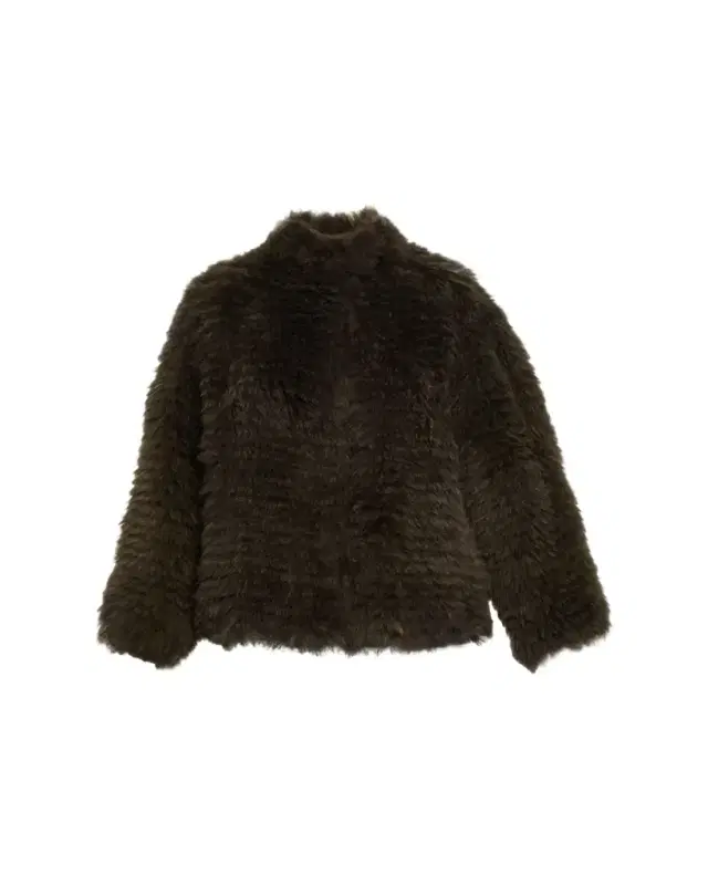 Horizontal Goat Shearling Coat