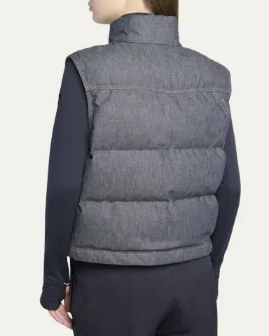 Moncler Grenoble Knysna Denim Down Vest | Thumbnail 3 Moncler Grenoble Knysna Denim Down Vest | Thumbnail 3