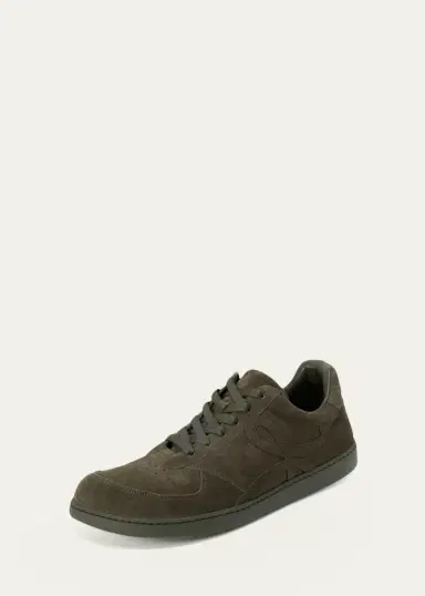 LOEWE Men's Jambo Suede Low-Top Sneakers | Thumbnail 3 LOEWE Men's Jambo Suede Low-Top Sneakers | Thumbnail 3