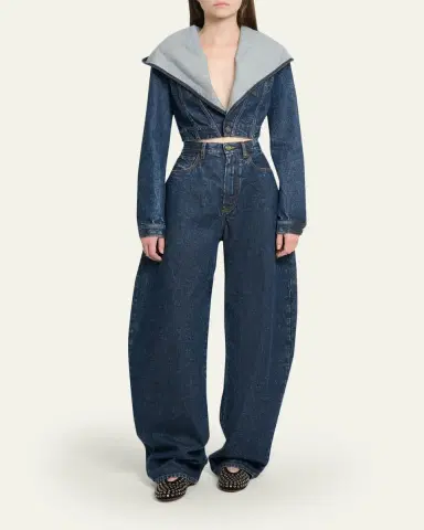 Alaïa Round Denim Pants | Thumbnail 2 Alaïa Round Denim Pants | Thumbnail 2
