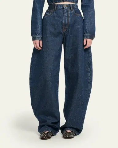 Alaïa Round Denim Pants | Thumbnail 4 Alaïa Round Denim Pants | Thumbnail 4