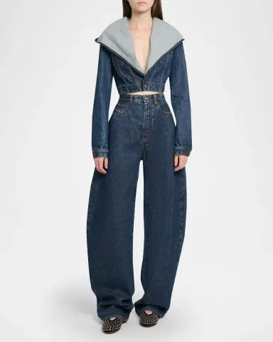 Alaïa Round Denim Pants | Thumbnail 6 Alaïa Round Denim Pants | Thumbnail 6