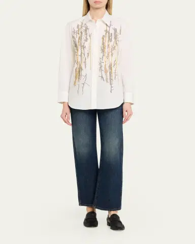 Libertine Unchained Melody Embroidered Button-Front Shirt | Thumbnail 2 Libertine Unchained Melody Embroidered Button-Front Shirt | Thumbnail 2