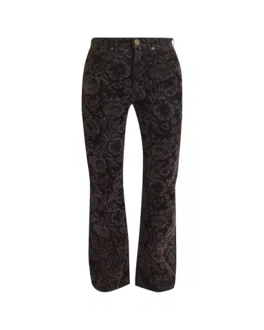 Chloé Floral Flocked Bootcut Jeans | Thumbnail 1