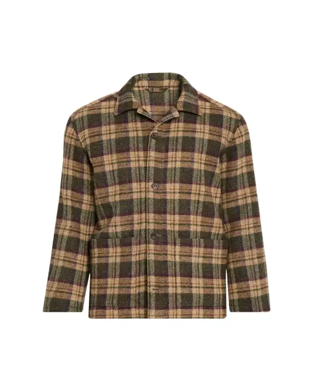 Men's Woollen Tartan Overshirt