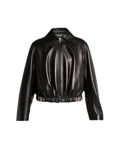 Loewe Buckle Leather Balloon Jacket | Thumbnail 1 Loewe Buckle Leather Balloon Jacket | Thumbnail 1