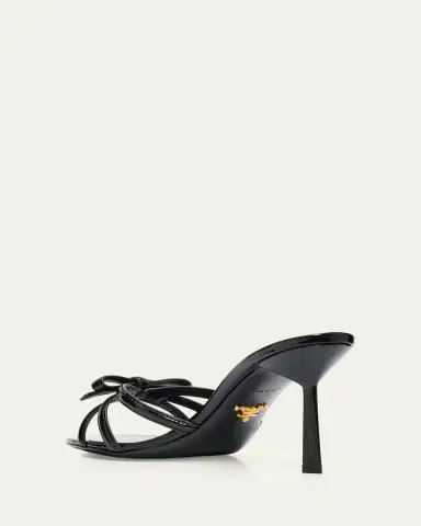 Prada 75mm Vernice Leather Mule Sandals | Thumbnail 7
