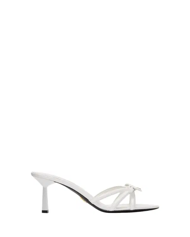 75mm Vernice Leather Mule Sandals