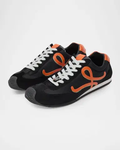 Loewe Men's Ballet Runner 2.0 Nylon and Calfskin Sneakers | Thumbnail 7 Loewe Men's Ballet Runner 2.0 Nylon and Calfskin Sneakers | Thumbnail 7