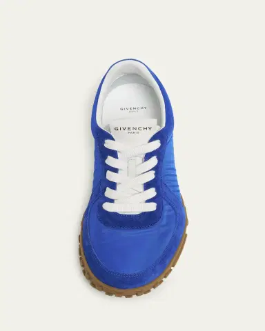 Givenchy Men's Glide Nylon/Suede Low-Top Runner Sneakers | Thumbnail 3 Givenchy Men's Glide Nylon/Suede Low-Top Runner Sneakers | Thumbnail 3