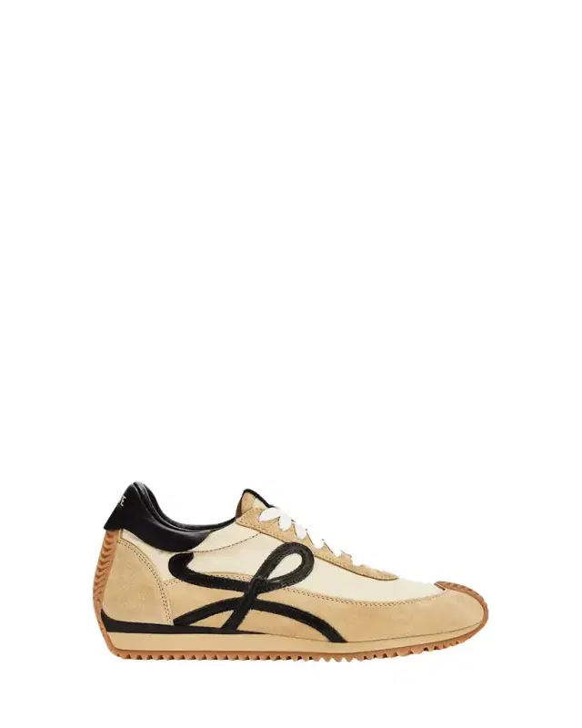 Flow Runner Suede and Leather Sneakers
