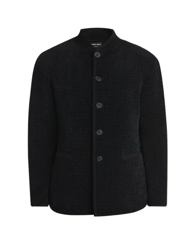 Men's Chenille Jersey Knit Jacket