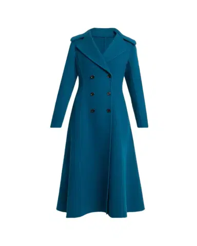 Alaïa Double-Breasted Wool Long Princess Coat | Thumbnail 1 Alaïa Double-Breasted Wool Long Princess Coat | Thumbnail 1