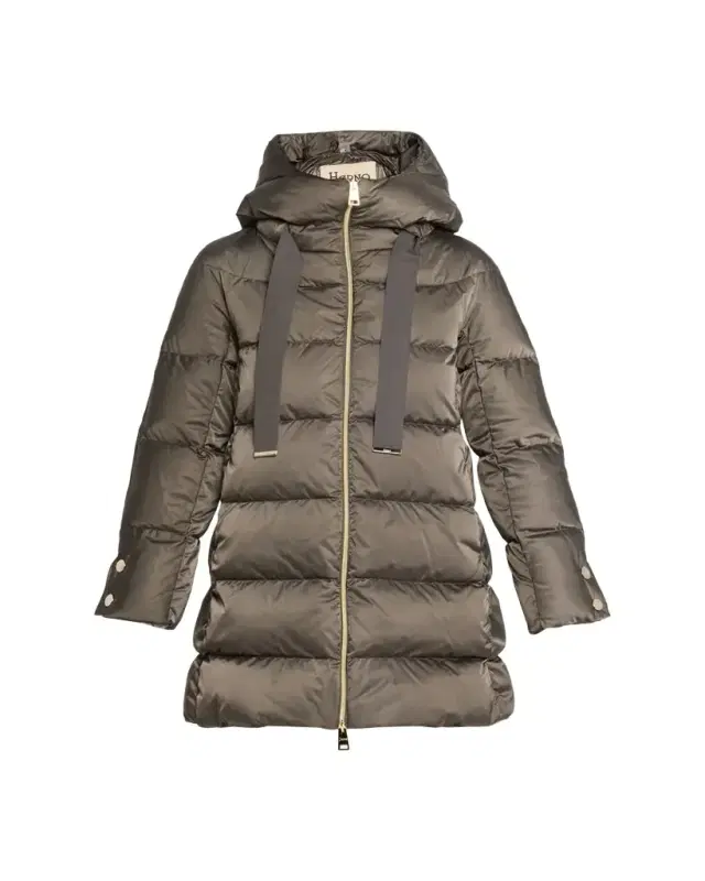 Ultralight Nylon A-Shape Hooded Down Jacket