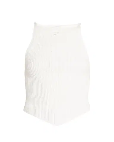 Courrèges Rib-Knit Tank Top with Pointed Hem | Thumbnail 1