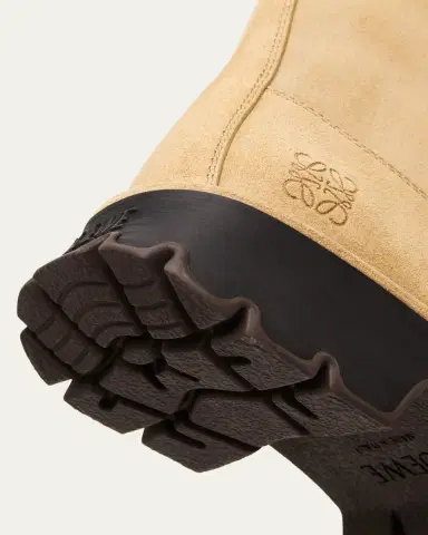 Loewe Men's Bobby Leather Calf-High Boots with Cut-Out Handles | Thumbnail 3