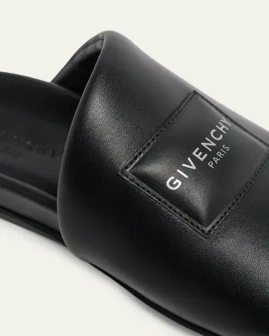Givenchy Leather Logo Label Mules | Thumbnail 3