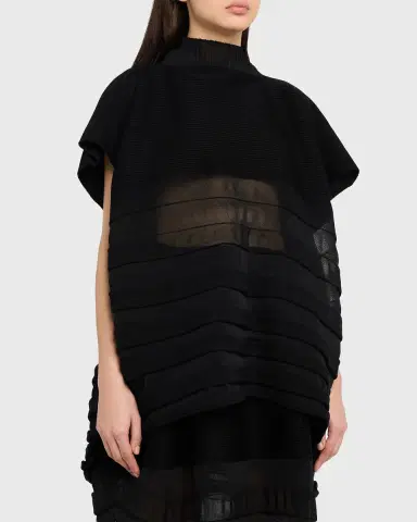 Issey Miyake Moving Sheer Knit Top | Thumbnail 3