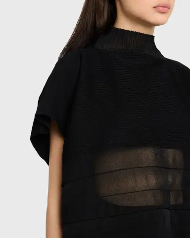 Issey Miyake Moving Sheer Knit Top | Thumbnail 4