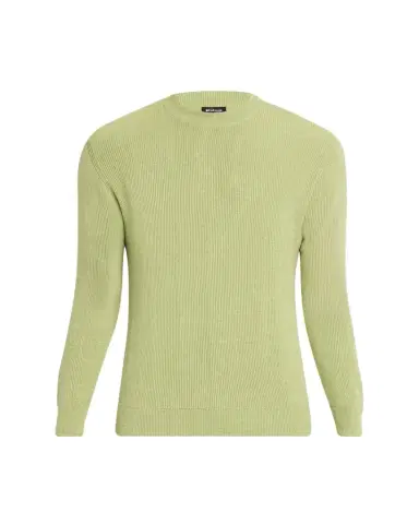 Kiton Men's Silk, Cashmere and Linen Micro-Rib Crewneck Sweater | Thumbnail 1 Kiton Men's Silk, Cashmere and Linen Micro-Rib Crewneck Sweater | Thumbnail 1