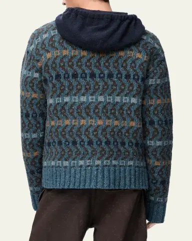 LOEWE Men's L-Monogram Intarsia Knit Crewneck Sweater | Thumbnail 3 LOEWE Men's L-Monogram Intarsia Knit Crewneck Sweater | Thumbnail 3