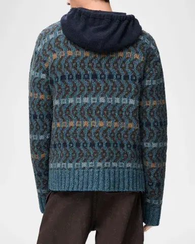 LOEWE Men's L-Monogram Intarsia Knit Crewneck Sweater | Thumbnail 7 LOEWE Men's L-Monogram Intarsia Knit Crewneck Sweater | Thumbnail 7