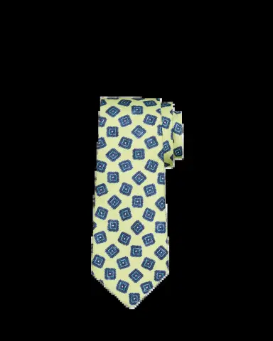 Kiton Men's Square Medallion Silk Tie | Thumbnail 2 Kiton Men's Square Medallion Silk Tie | Thumbnail 2