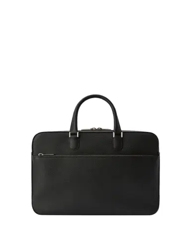 Valextra Men's Avietta Top-Handle Calfskin Briefcase with Zip Pocket | Thumbnail 1 Valextra Men's Avietta Top-Handle Calfskin Briefcase with Zip Pocket | Thumbnail 1
