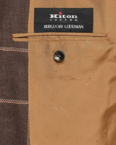 Kiton Men's Cashmere Windowpane Single-Breasted Sport Coat | Thumbnail 10