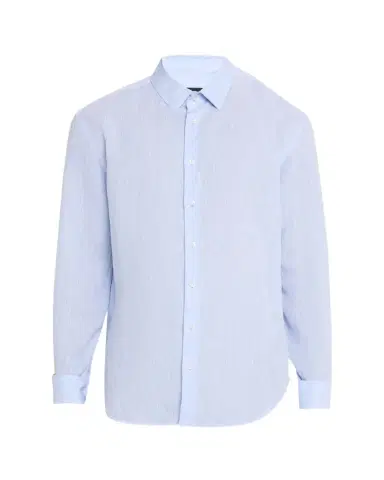 Giorgio Armani Men's Classic-Fit Linen Sport Shirt | Thumbnail 1