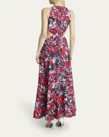 Givenchy Floral-Print Cutout Sleeveless Maxi Dress | Thumbnail 3 Givenchy Floral-Print Cutout Sleeveless Maxi Dress | Thumbnail 3