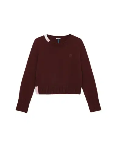 Loewe Contrast Intarsia Cashmere-Blend Sweater | Thumbnail 1 Loewe Contrast Intarsia Cashmere-Blend Sweater | Thumbnail 1