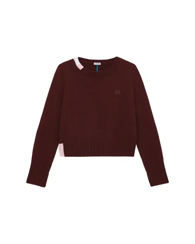 Contrast Intarsia Cashmere-Blend Sweater
