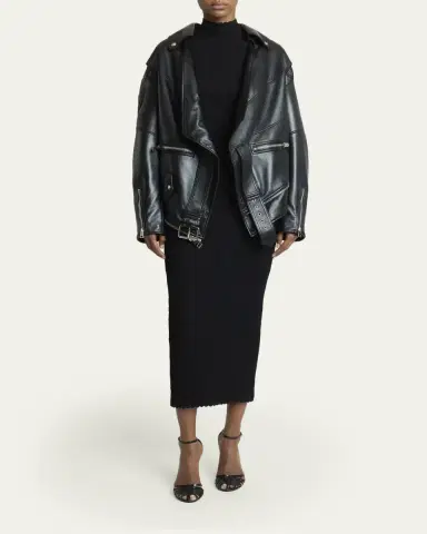 Givenchy Upside Down Leather Moto Jacket | Thumbnail 2