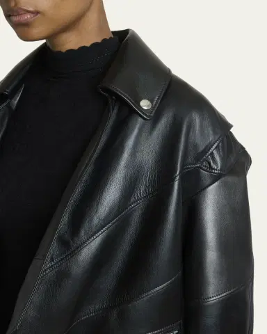 Givenchy Upside Down Leather Moto Jacket | Thumbnail 5