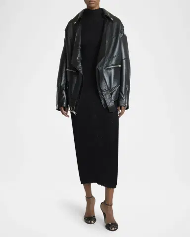 Givenchy Upside Down Leather Moto Jacket | Thumbnail 6