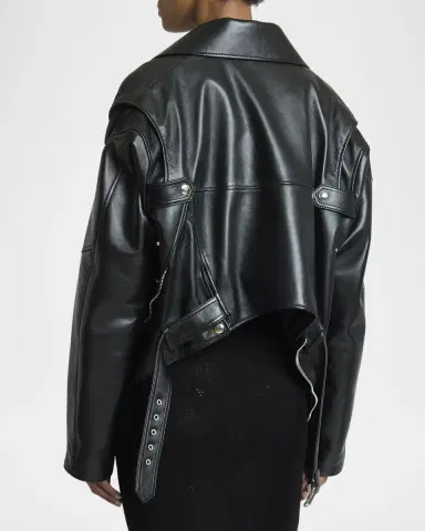 Givenchy Upside Down Leather Moto Jacket | Thumbnail 7