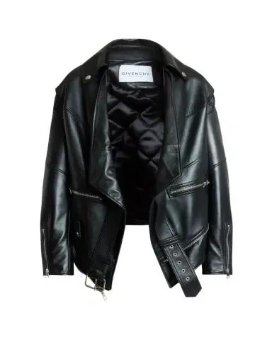 Givenchy Upside Down Leather Moto Jacket | Thumbnail 1