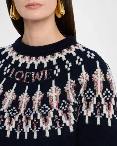 Loewe Wool-Blend Fair Isle Sweater | Thumbnail 13 Loewe Wool-Blend Fair Isle Sweater | Thumbnail 13