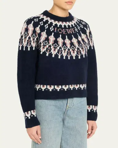 Loewe Wool-Blend Fair Isle Sweater | Thumbnail 4 Loewe Wool-Blend Fair Isle Sweater | Thumbnail 4