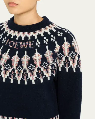 Loewe Wool-Blend Fair Isle Sweater | Thumbnail 5 Loewe Wool-Blend Fair Isle Sweater | Thumbnail 5