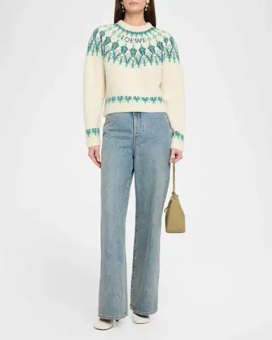 Loewe Wool-Blend Fair Isle Sweater | Thumbnail 6 Loewe Wool-Blend Fair Isle Sweater | Thumbnail 6