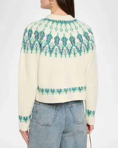 Loewe Wool-Blend Fair Isle Sweater | Thumbnail 7 Loewe Wool-Blend Fair Isle Sweater | Thumbnail 7