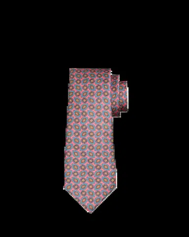 Kiton Men's Intricate Medallion Silk Tie | Thumbnail 2 Kiton Men's Intricate Medallion Silk Tie | Thumbnail 2